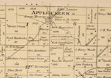 1889 Map of Grand Chute Township Outagamie County Wisconsin