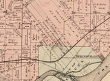1889 Map of Kaukauna Township Outagamie County Wisconsin