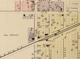 1889 Town Map of Middleburg Outagamie County Wisconsin