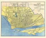 1907 Map of Mobile Alabama