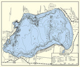 1964 Map of Grindstone Lake Sawyer County Wisconsin