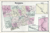 1875 Map of Neversink Township Sullivan County New York