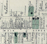 1875 Town Map of Monticello Sullivan County New York