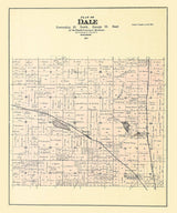 1889 Map of Dale Township Outagamie County Wisconsin