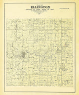 1889 Map of Ellington Township Outagamie County Wisconsin