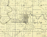 1889 Map of Ellington Township Outagamie County Wisconsin