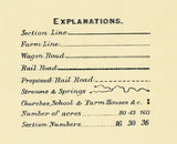 1889 Map of Hortonia Township Outagamie County Wisconsin