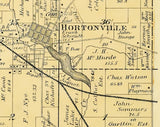1889 Map of Hortonia Township Outagamie County Wisconsin