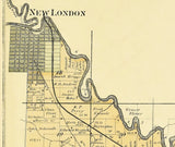 1889 Map of Hortonia Township Outagamie County Wisconsin