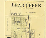 1889 Map of Maple Creek Township Outagamie County Wisconsin