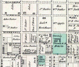 1873 Town Map of West Chester Chester County Pennsylvania
