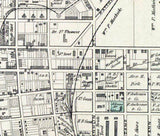 1873 Town Map of West Chester Chester County Pennsylvania