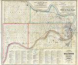 1885 Farm Line Map of Wyandott County Kansas