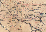 1864 Map of Fairfax County Virginia and Parts of Loudoun and Prince William County