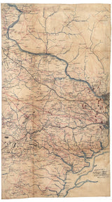 1864 Map of Fairfax County Virginia and Parts of Loudoun and Prince William County