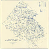 1912 Map of Fairfax County Virginia