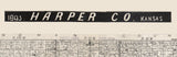 1893 Map of Harper County Kansas