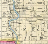 1897 Map of Geary County Kansas Junction City