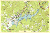 1957 Map of Lake Summit North Carolina