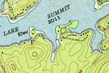 1957 Map of Lake Summit North Carolina