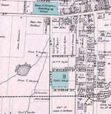 1873 Town Map of Kennett Square Chester County Pennsylvania