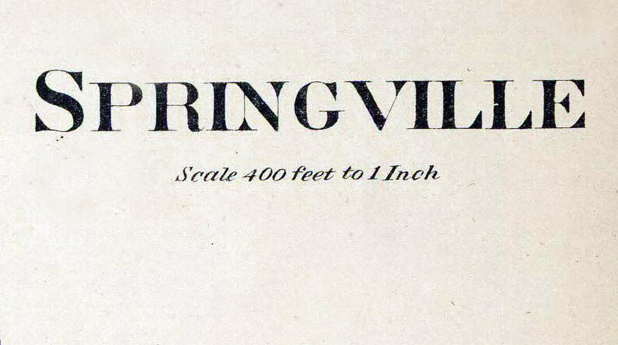 1873 Town Map of Springville Chester County Pennsylvania