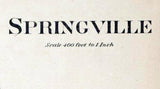 1873 Town Map of Springville Chester County Pennsylvania