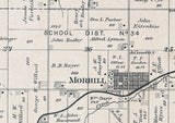 1887 Map of Morrill Township Brown County Kansas