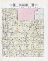 1887 Map of Padonia Township Brown County Kansas