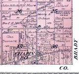1916 Map of Chapin Township Saginaw County Michigan