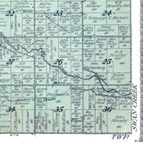 1916 Map of Fremont Township Saginaw County Michigan