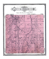 1916 Map of St Charles Township Saginaw County Michigan