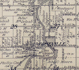 1916 Map of Taymouth Township Saginaw County Michigan