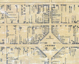 1850 Town Map of Wilkes-Barre Luzerne County Pennsylvania