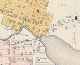 1889 Town Map of Hortonville Outagamie County Wisconsin