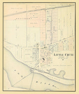 1889 Town Map of Little Chute Outagamie County Wisconsin