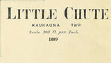 1889 Town Map of Little Chute Outagamie County Wisconsin