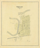 1889 Town Map of Shiocton Outagamie County Wisconsin