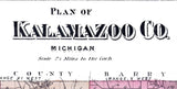 1873 Map of Kalamazoo County Michigan