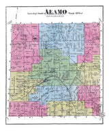 1873 Map of Alamo Township Kalamazoo County Michigan