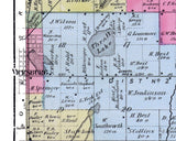 1873 Map of Brady Township Kalamazoo County Michigan