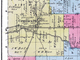 1873 Map of Comstock Township Kalamazoo County Michigan