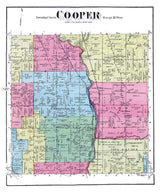 1873 Map of Cooper Township Kalamazoo County Michigan