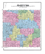 1873 Map of Oshtemo Township Kalamazoo County Michigan