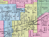 1873 Map of Oshtemo Township Kalamazoo County Michigan