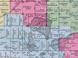 1873 Map of Texas Township Kalamazoo County Michigan