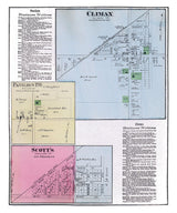 1873 Town Map of Climax Kalamazoo County Michigan
