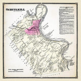 1873 Map of Schuylkill Township Chester County Pennsylvania