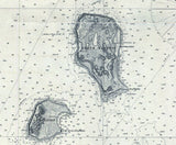 1896 Nautical Chart of Fox & Manitou Islands Group Lake Michigan