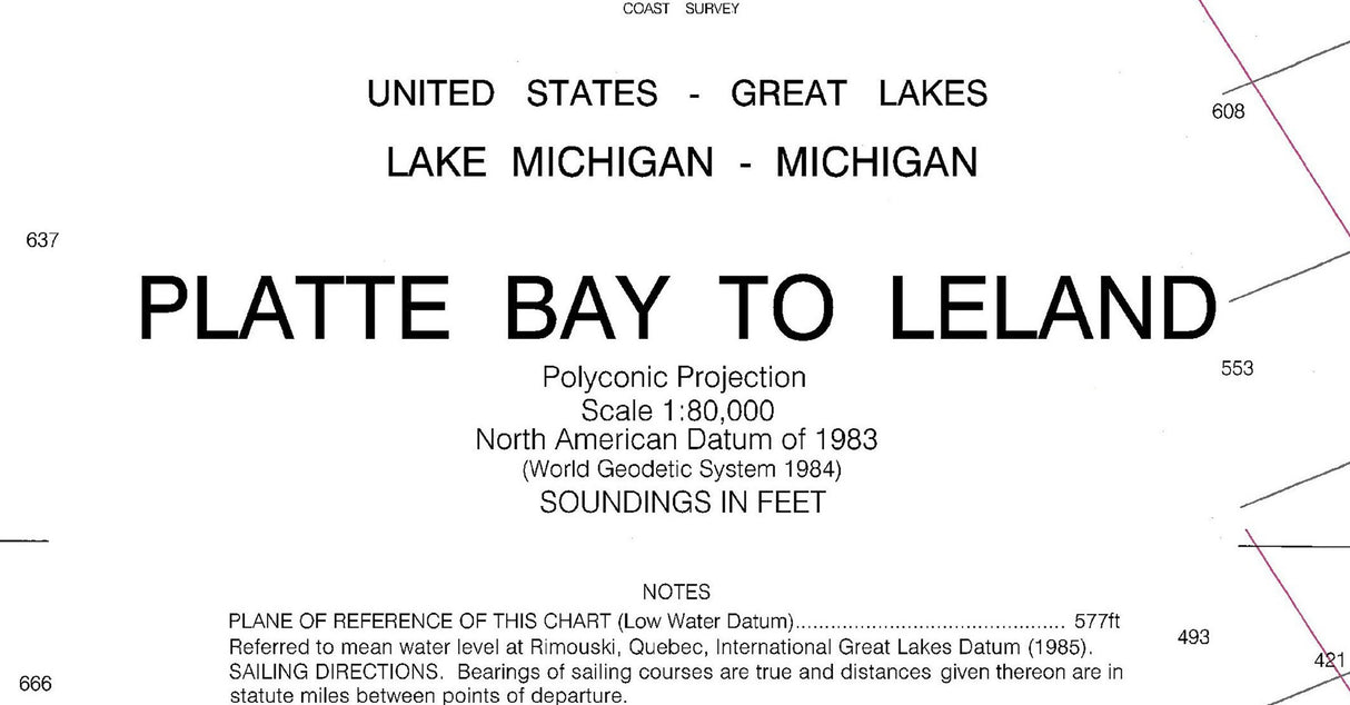 2003 Nautical Chart of North Manitou Island Group Lake Michigan